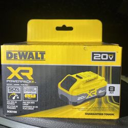 DeWalt DCB2108 20V MAX XR Powerpack 8 AH Lithium Ion Battery