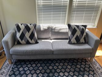 IKEA 3 seater Gray Sofa with pillows