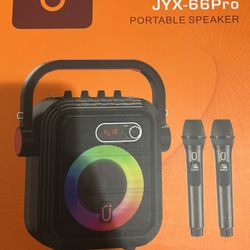 JYX-66Pro Portable Speaker w/ 2 Mics