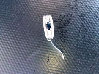 10k white gold sapphires ring