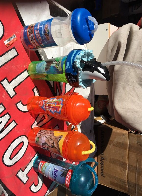 Amusement park souvenir bottles