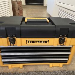 Vnt yellow & black Craftsmen toolbox model 706.656.280 three drawer
