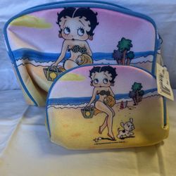 Betty Boop Vanity Bag Set - Rare, New with Tags