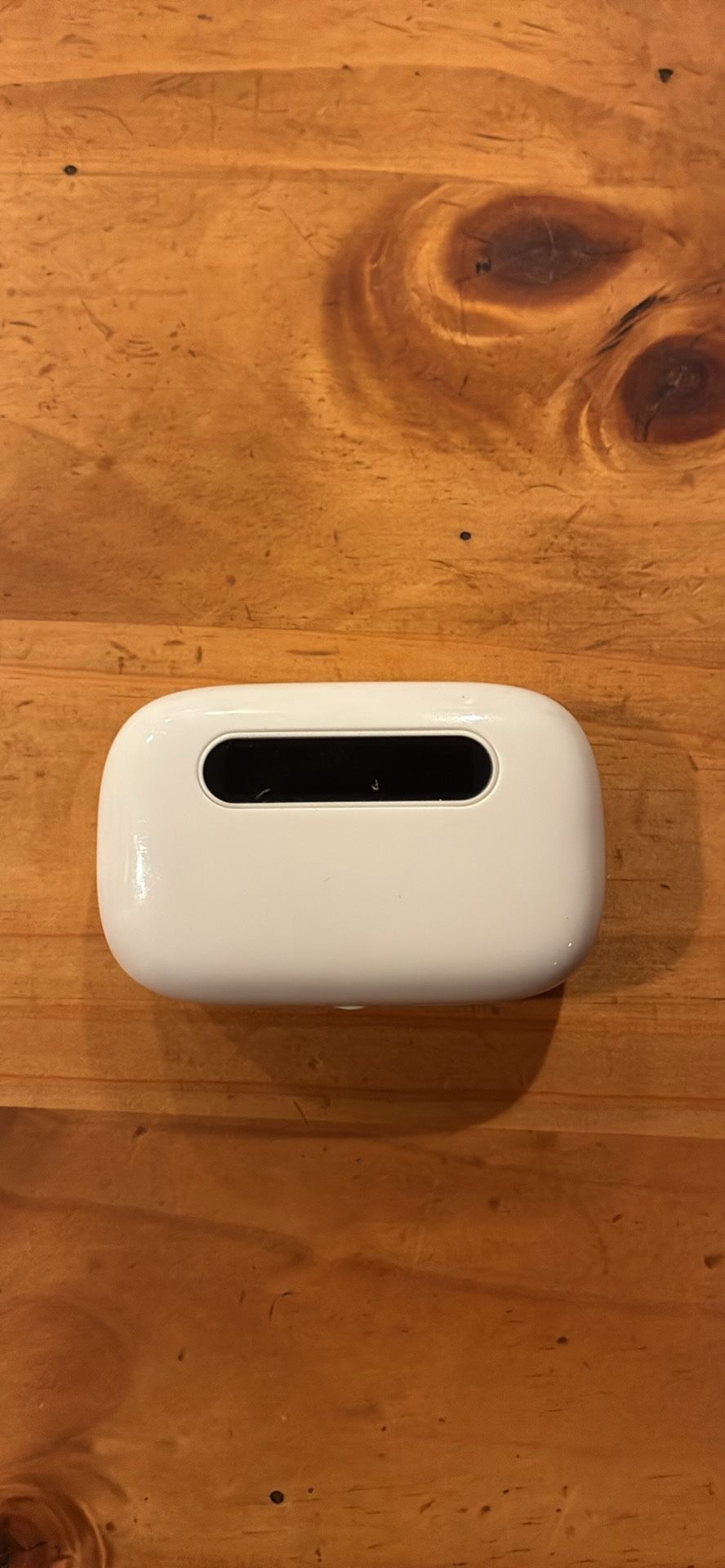 White wireless earbuds