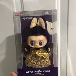 Pop Mart Labubu x Pronounce wings of fortune Vinyl plush Hanging Card