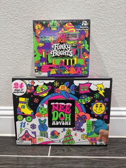 Nee Doh Funky Frights & Advent Calendar Bundle