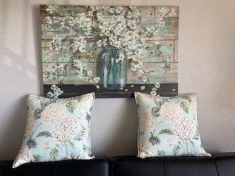 Framed  Vintage Country Floral Art