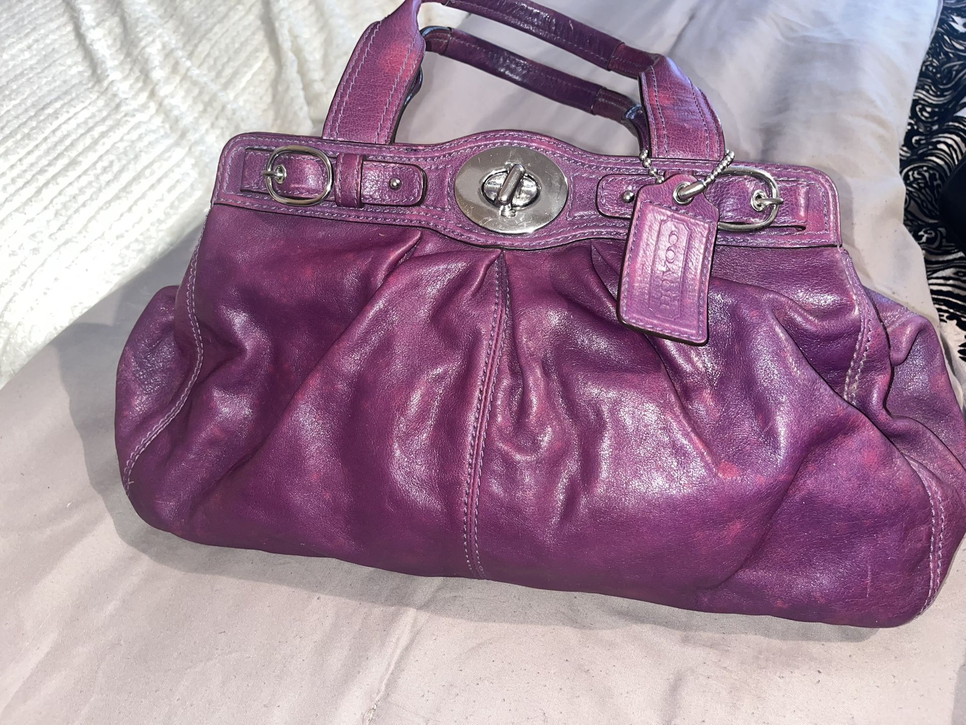 Coach Leather Shoulder Bag