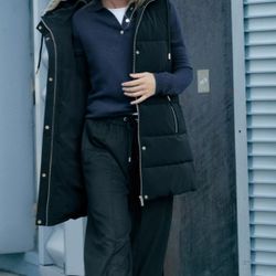 Size S- NWT Long Puffer Vest Zara