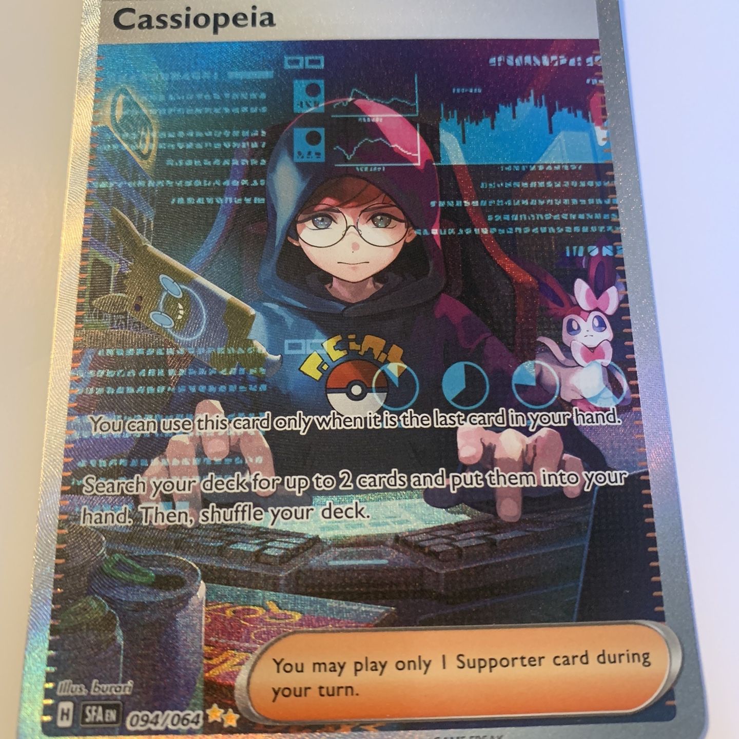 cassiopeia pokemon card price Sleeves Pokmon Card Game Pokmon Cassiopeia SR 085/064 SV6a Night