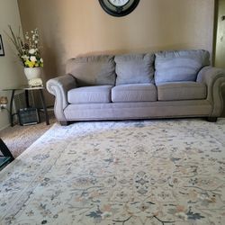 Five Seat Sofa With FOUR Sofa CUSHION Blue Cover Extra ($600)