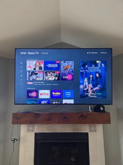 70 inch onn 4k LCD TV with swivel wall mount