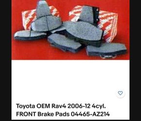 NEED GONE ASAP!!!! 2011 RAV4 BRAKE PADS NEW
