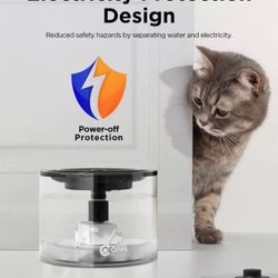 Ciays 67oz/2L Pet Water Fountain Automatic Cat Drinking Fountain Multi Filtration System Pet Water F