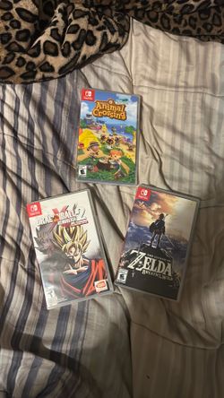 3 Used Nintendo switch games