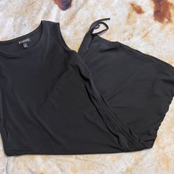 Aranoy Tank Dress, Scrunch Bottom, Size L