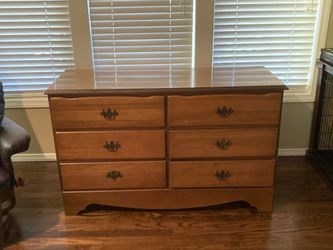 Solid wood dresser