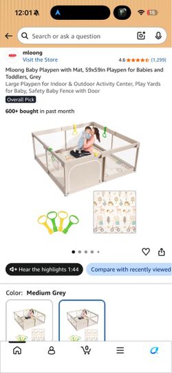 New Baby Playpen
