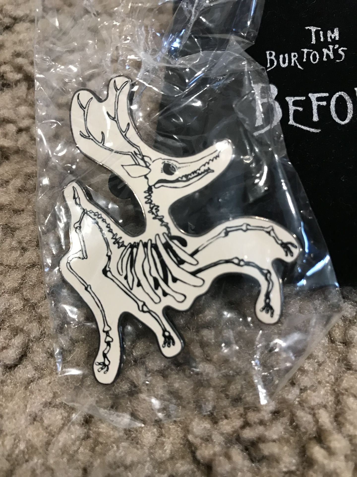 Bone Deer Pin Nightmare Before Christmas 