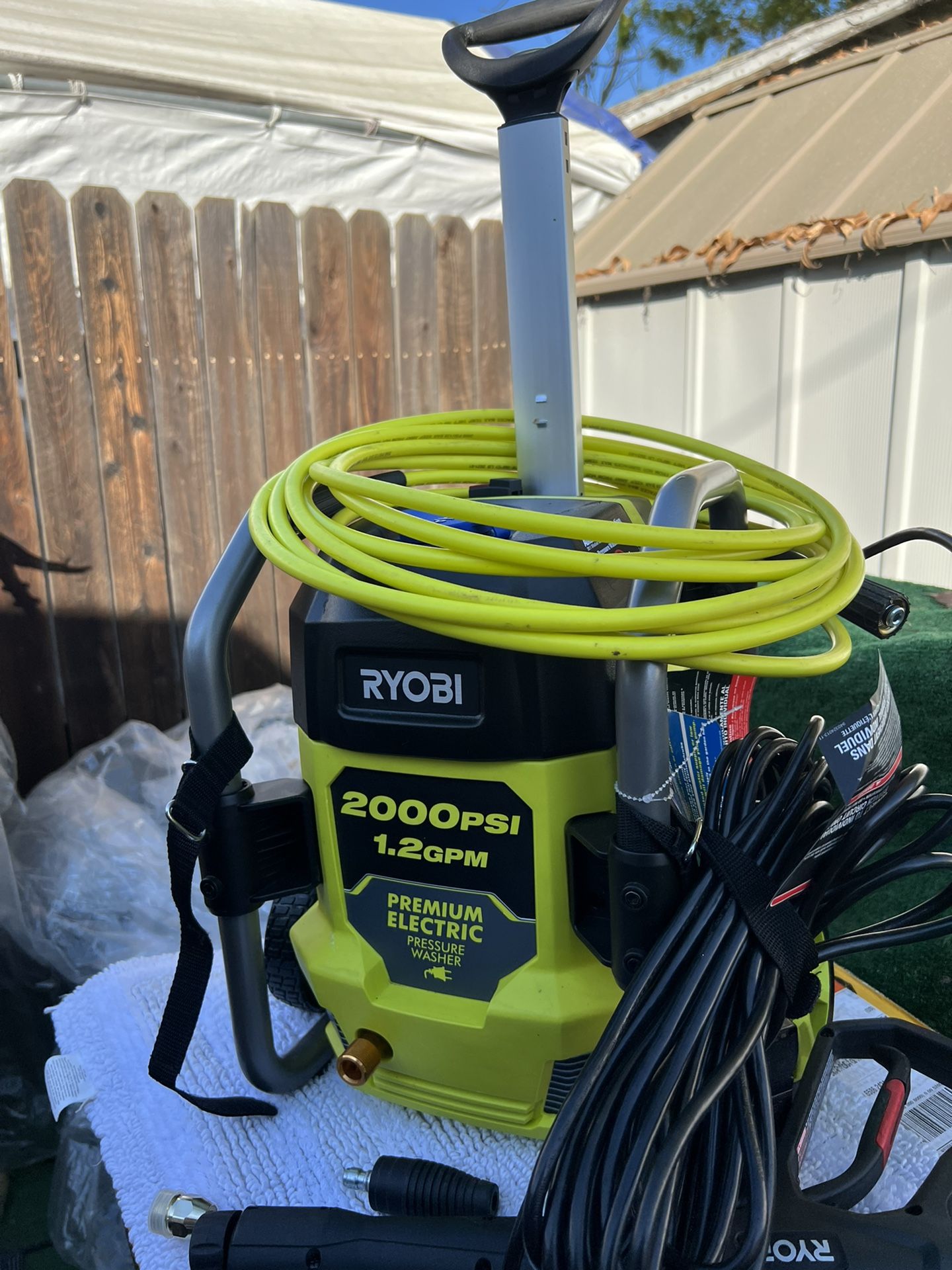 Ryobi 2000 psi 1 2 gpm cold water corded electric pressure washer for