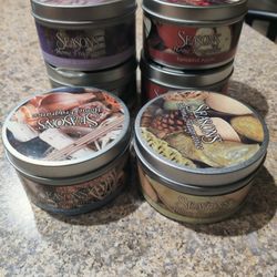 Fitz and Floyd Seasons Home Fragrance Tins (6)