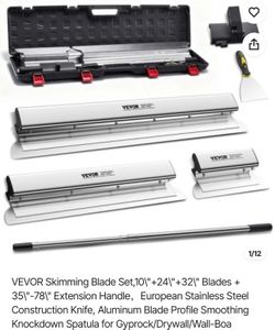 Drywall  Skimming Blade Set,10\"+24\"+32\"
