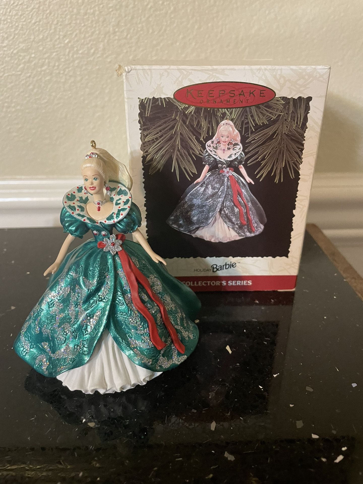 1995 Holiday Barbie Hooked  Ornament 