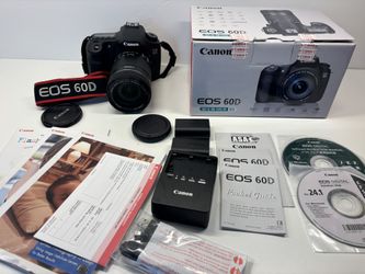 Canon 60D + lens 18-135 mm Kit + Lowpro Case