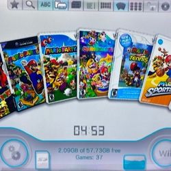 NINTENDO WII with 33 WII and Gamecube Games 