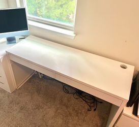 White IKEA furniture. night stands, desk! Like new! 