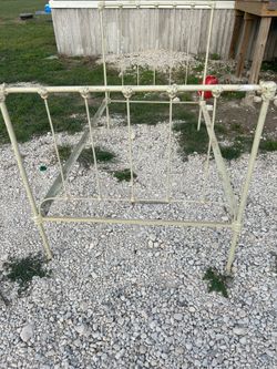 Antique iron bed