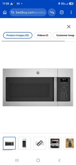 GE 1.7cu.ft. Stainless Steel Over The Range Microwave Oven