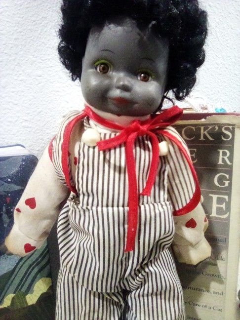 Antique Porcelain Doll With Stand 