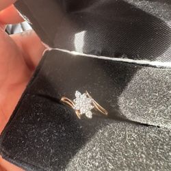 Gold Diamond Ring 14k With Box