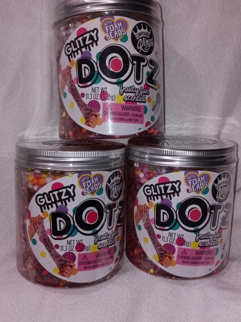 Glitzy Dotz With Foam Beads $5 Each