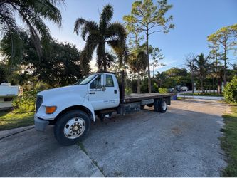 🔥 2000 Ford F-650 Diesel Flatbed | 157K Miles | Manual |