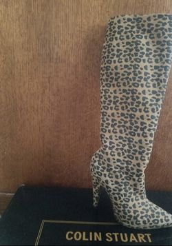 Size 5 Leopard print boots 