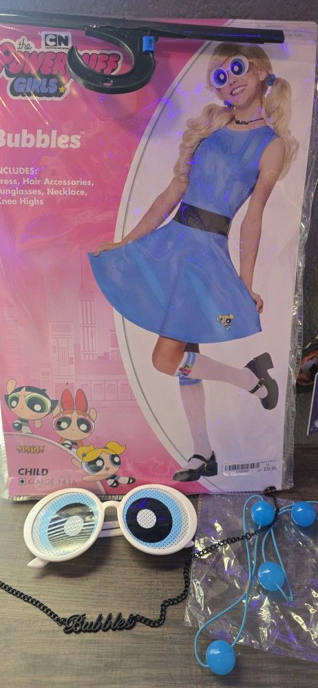 Bubbles Powerpuff Girl Halloween Costume 