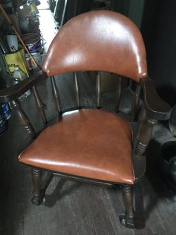 Antique rolling dinner chairs. Several available