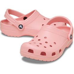 Women Powder Pink Crocs Different Sizes 