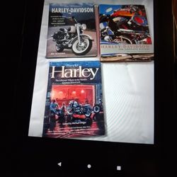 Three harley davison hardcover books