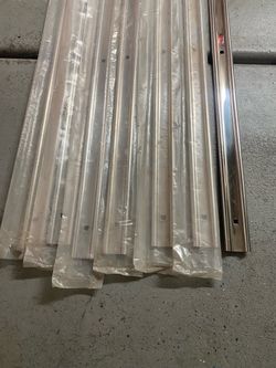 Polished stainless steel bed strips