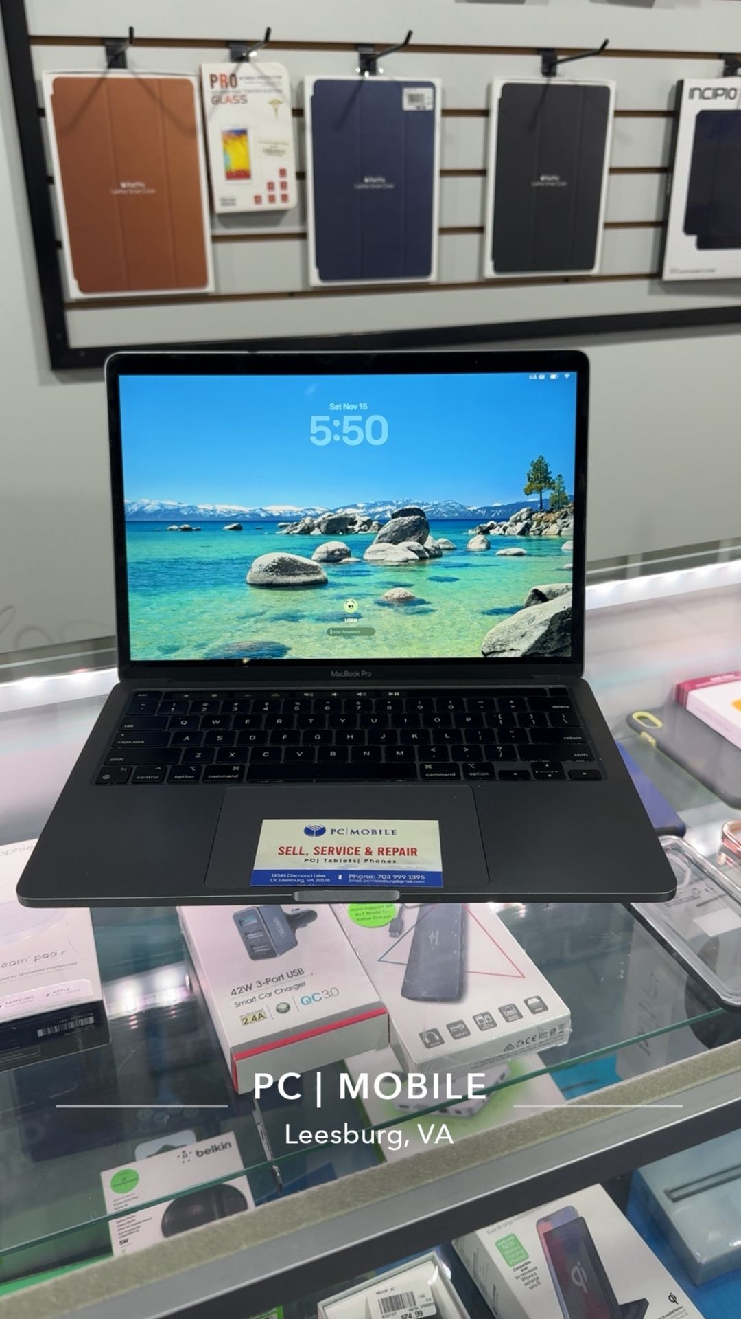 2020 Apple MacBook Pro 13.3" M1 8C GPU 3.2GHz 8GB RAM 256GB SSD A2338