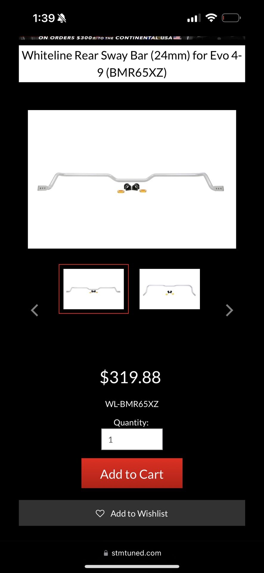 Evo 8/9 Sway Bar 