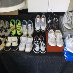 Size 11.5-12 Nike, Jordans, Adidas, KD, Flyknit, Boost 