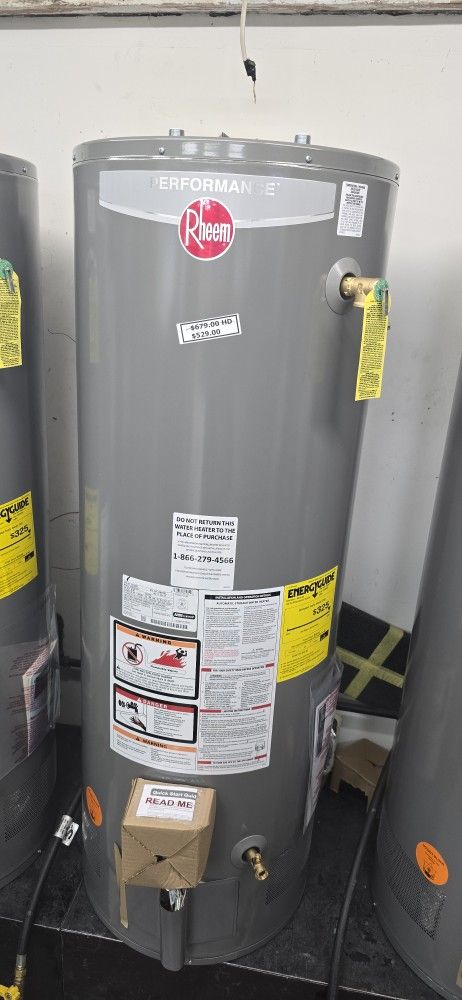 50 Gallons Gas Water Heater 6 Year Warranty Garantia Por Escrito
