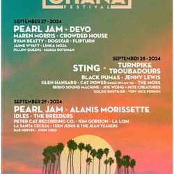 2 Saturday VIP Ohana Festival Tickets 