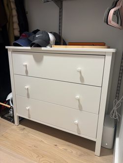 3-drawer set white