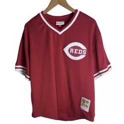 Pete Rose Cincinnati Reds Home Red Mesh Retro Baseball Jersey Men's 2XL