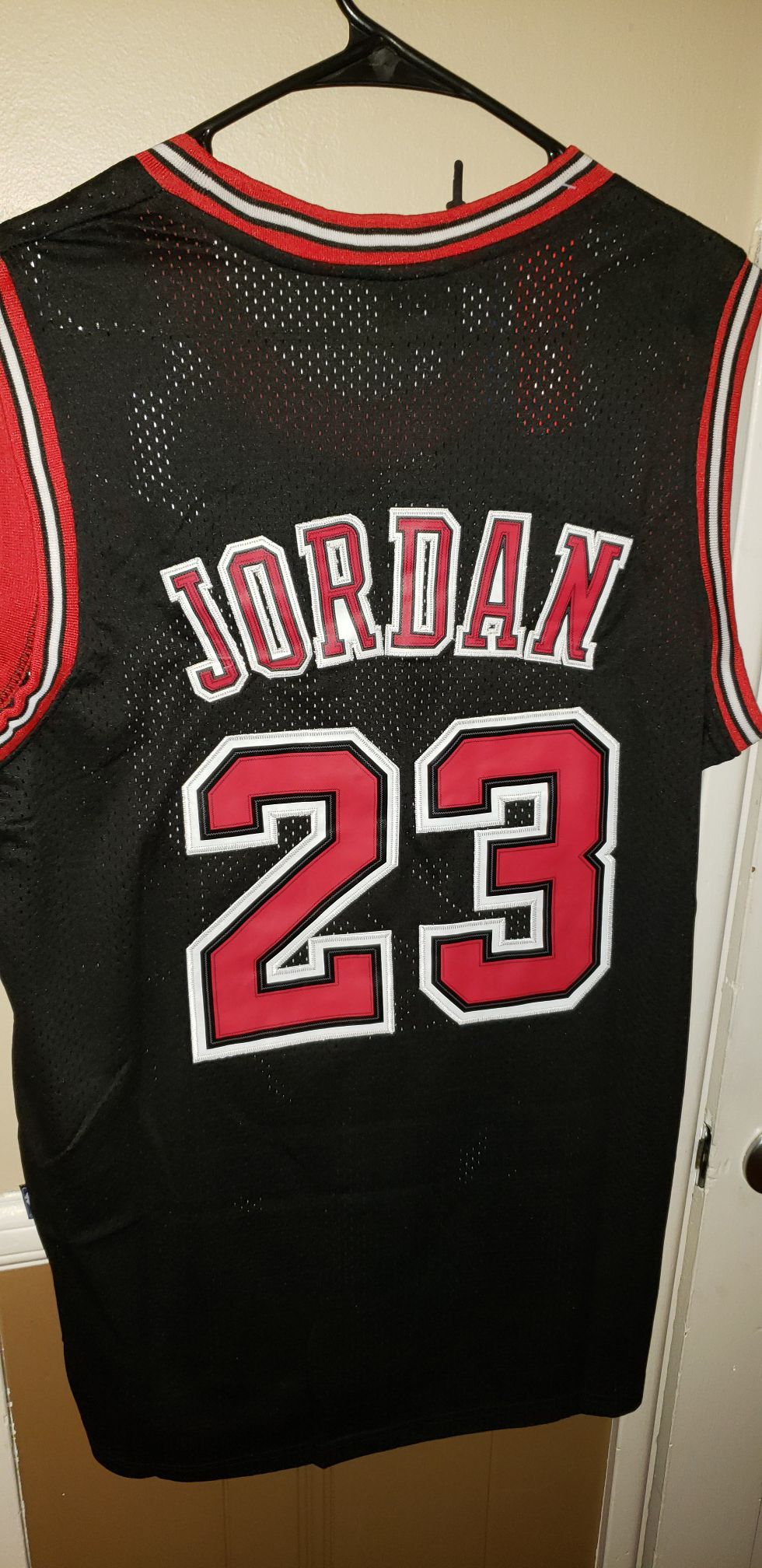 Men's Large Michael Jordan Chicago Bulls Jersey New with Tags Stiched Nike $45. Ships +$3. Pick up in West Covina